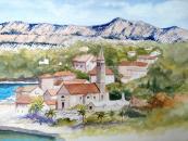 Splitska, Croatia by Valerie Davies